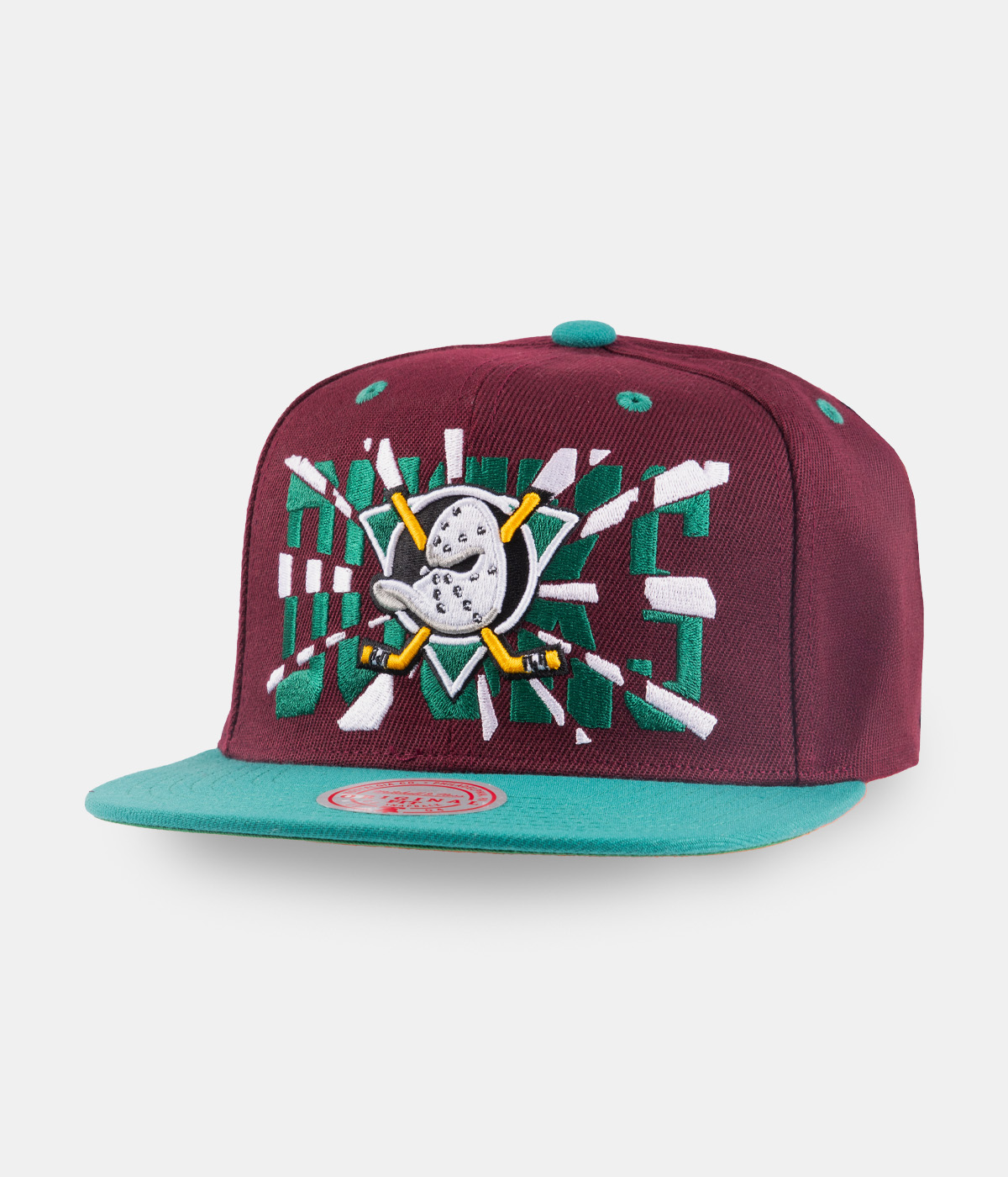 Mitchell & Ness Cap Shattered Snapback Vntg-Anaheim Ducks Purple